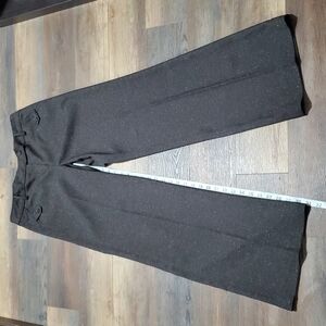 Sandro sportswear speckled trouser pants brown straight leg